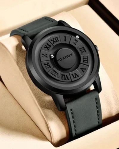 stainless steel waterproof quartz watch, creative band, scroll beads, magnetic force, watch, brand